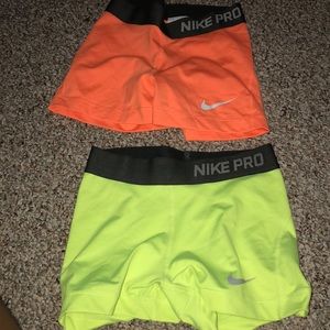 Nike pro neon spandex